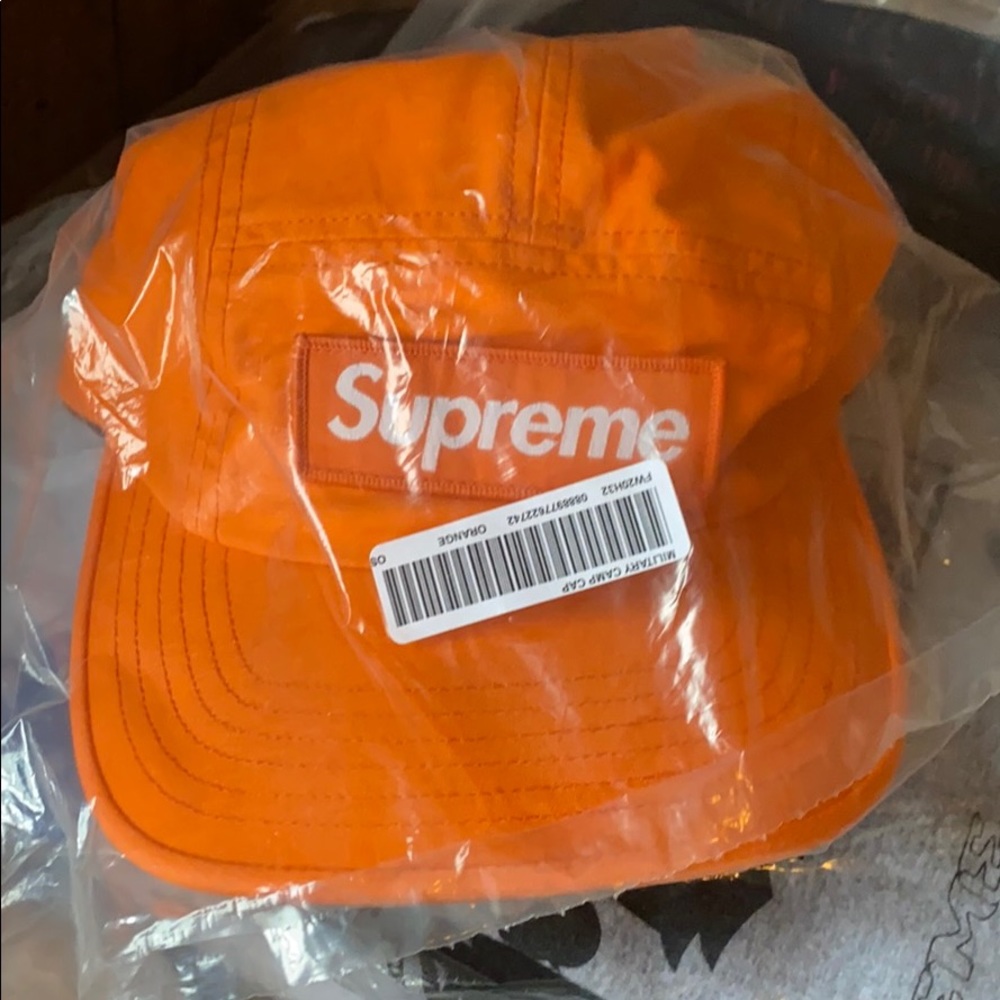 Supreme Military Camp Cap (Orange)